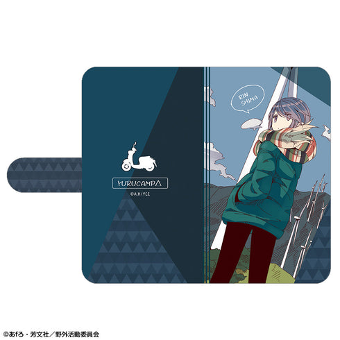 『ゆるキャン△』ブックスタイルスマホケース Lサイズ Ver.2 デザイン01(志摩リン/A)【202409再販】